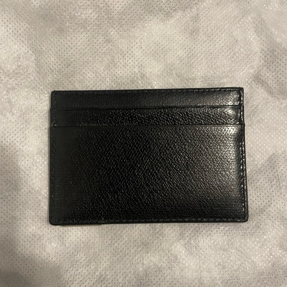Coach Textured Black Card Holder - Picture 2 of 2
